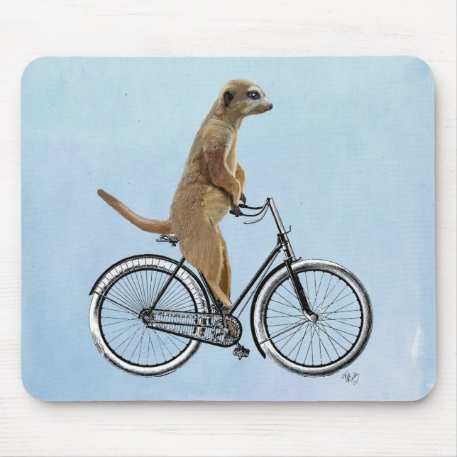 Tapis De Souris Meerkat à vélo 2 (Devant)