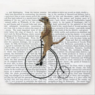 Tapis De Souris Meerkat sur le quart de penny noir de penny
