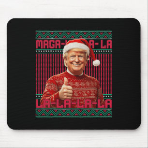Tapis De Souris Mega La La Donald Trump Potus 47 Mauvais Noël