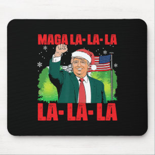 Tapis De Souris Mega La La Donald Trump Potus 47 Mauvais Noël