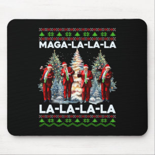 Tapis De Souris Mega La La Donald Trump Potus 47 Mauvais Noël