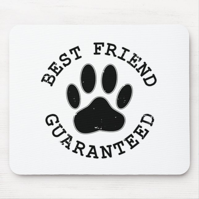 Tapis De Souris Meilleur Ami Garanti De Chien En Perte (Devant)