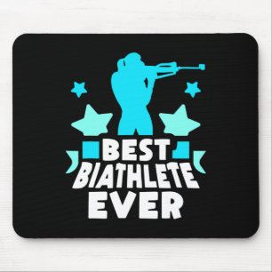 Tapis De Souris Meilleur Biathlète Toujours Sport Biathlon Biathlo