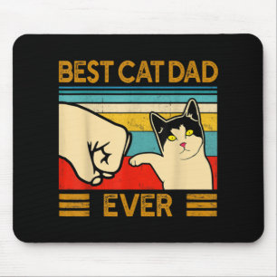 Tapis De Souris Meilleur Chat Papa Jamais Drôle Chat Papa