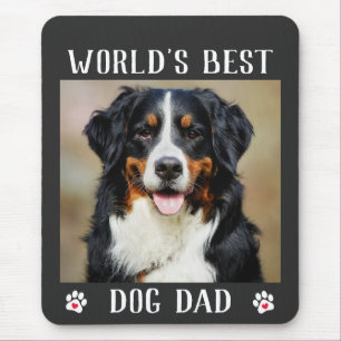 Tapis De Souris Meilleur chien papa Empreintes de pattes du monde 