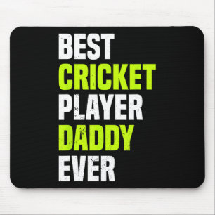 Tapis De Souris Meilleur joueur de cricket Papa Ever - Papa de cri