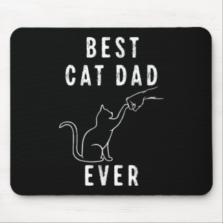 Tapis De Souris Meilleur Papa Chat du Monde Papa Chat Paw Coup de 