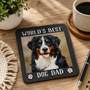 Tapis De Souris Meilleur Papa Chien au Monde Empreintes de Patte P
