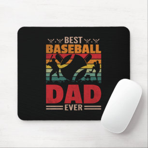 Tapis De Souris Meilleur papa de baseball