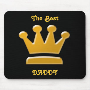 Tapis de souris Meilleur Papa Doré