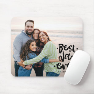 Tapis De Souris Meilleur Papa du Monde Cadeau Personnalisé avec Ph