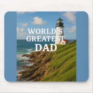 Tapis De Souris Meilleur Papa du monde - Édition Calme Côtier
