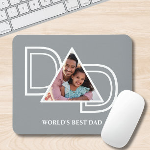 Tapis De Souris Meilleur Papa du Monde Photo Personnalisée
