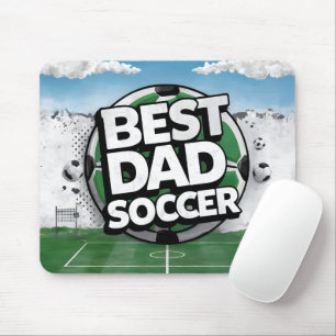 Tapis De Souris Meilleur papa graffiti de football fête des pères 