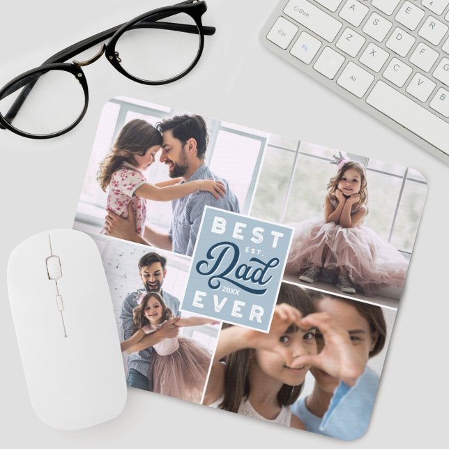 Tapis De Souris Meilleur papa jamais | Collection personnalisée de (Créateur téléchargé)
