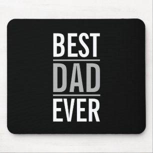 Tapis De Souris Meilleur papa jamais   Noir moderne