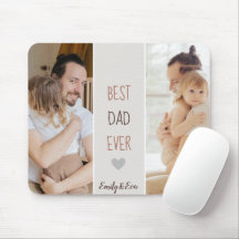 Meilleur Papa Jamais Personnalisé Souris Pad