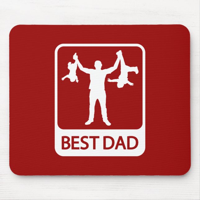 Tapis De Souris Meilleur Papa Mousepad - Drôle Père Avoir des enfa (Devant)