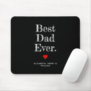 Tapis De Souris Meilleur Papa Personnalisé avec Noms