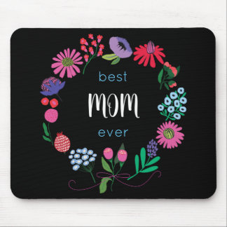 Tapis De Souris Meilleure maman jamais Flower Wath Souris Pouse