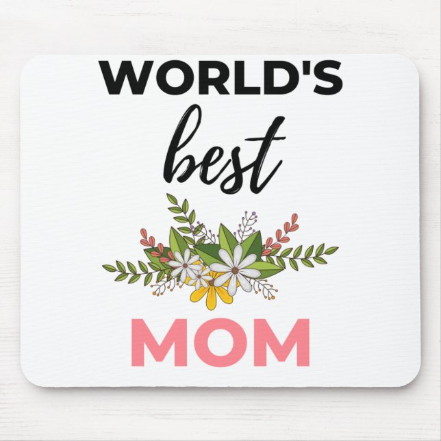 Tapis De Souris Meilleure maman noire du monde (Devant)