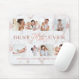 Tapis De Souris Meilleure maman toujours Rose Parties scintillant