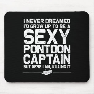 Tapis De Souris Meilleure œuvre d'art de capitaine de ponton pour
