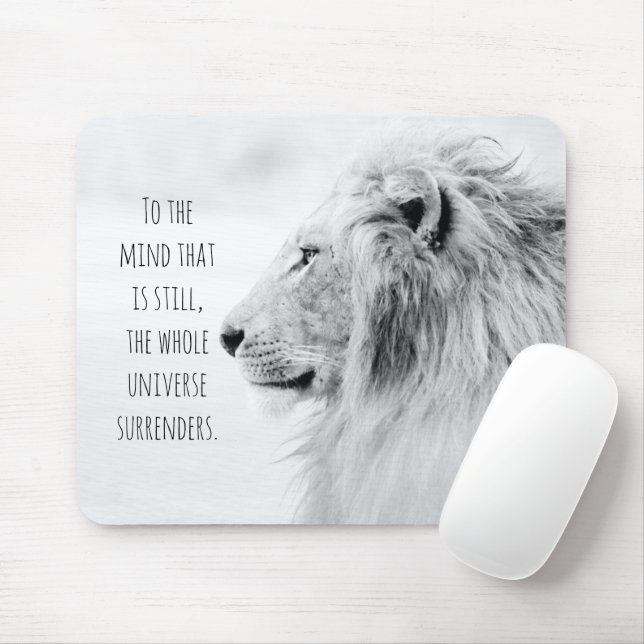Tapis De Souris Meilleure soumission de Lion sans peur Nom personn (Avec souris)