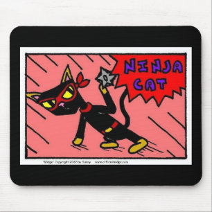 Tapis De Souris Mel NINJA CAT Mousepad