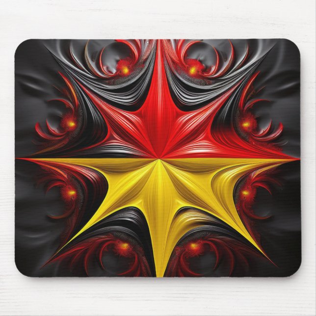 Tapis De Souris Mélange de la fractale de Mandelbrot avec le drape (Devant)