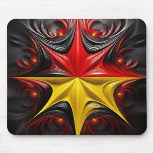 Tapis De Souris Mélange de Mandelbrot Fractal avec le drapeau alle