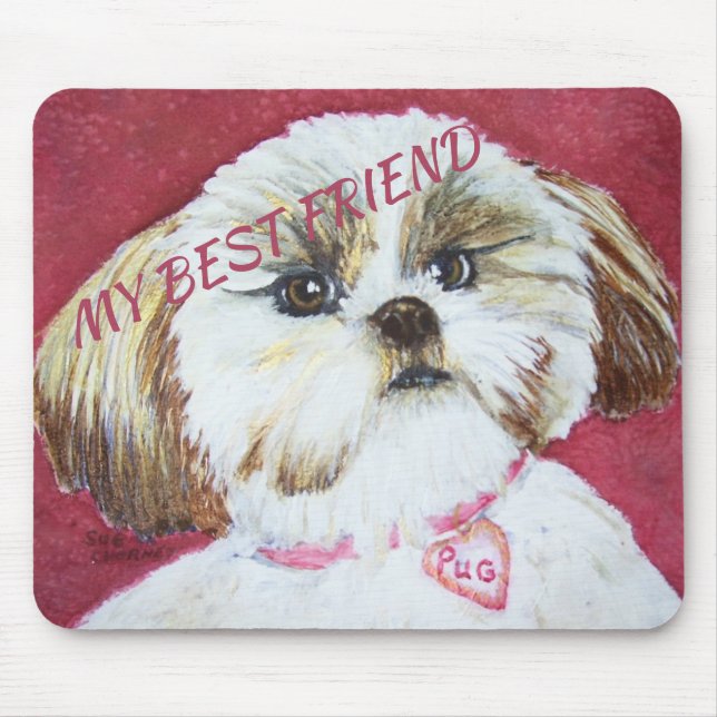 TAPIS DE SOURIS MÉLANGE DE SHIH TZU DE JOUET (Devant)