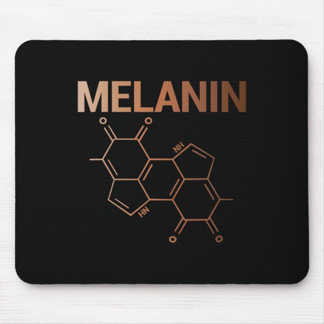 Tapis De Souris Melanin Structure chimique Molecule Formule Afriqu (Devant)