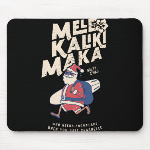 Tapis De Souris Mele Kalikimaka Drôle Santa Noël Hawaïen T S
