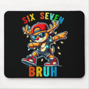 Tapis De Souris Meme 6 7 Renne Dabbing Six Sept Bruh Pour Hommes W