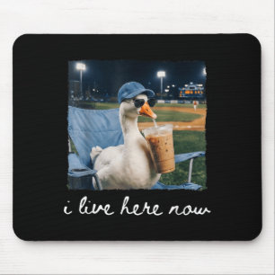 Tapis De Souris Mème de terrain de baseball Funny Goose Duck Live