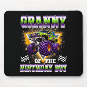 Tapis De Souris Mémé du garçon anniversaire camion monstre Anniver