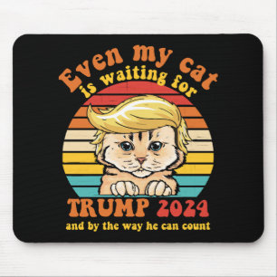Tapis De Souris Même mon chat attend Trump 2024 Vêtements