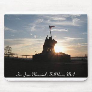 Tapis De Souris Mémorial d'Iwo Jima au coucher du soleil