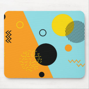 Tapis De Souris Memphis, hipster, tendance, art de l'illustration