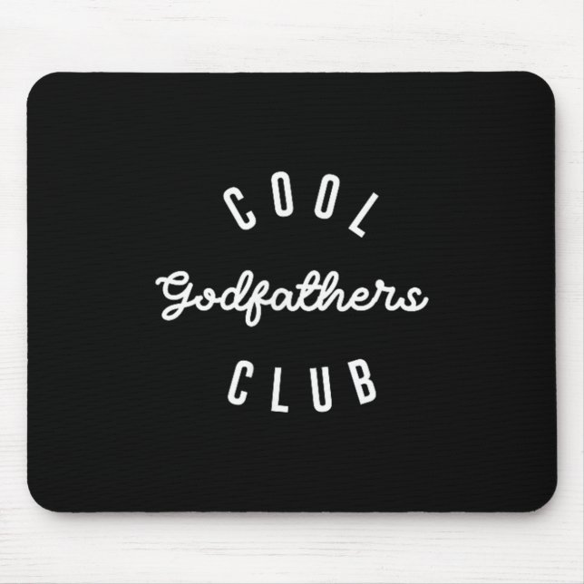 Tapis De Souris Mens Cool Godfathers Club, Pregnancy Announcement  (Devant)