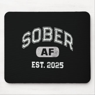 Tapis De Souris Mens cute sober af 2025 since aa recovery achiever