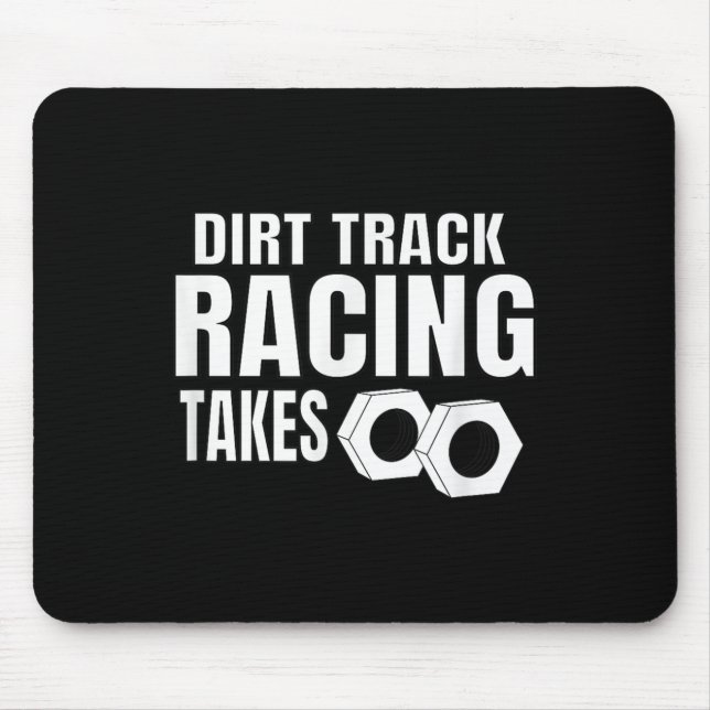 Tapis De Souris Mens Dirt Track Racing Drôle Race Citation Sprint  (Devant)