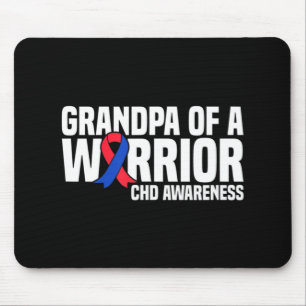 Tapis De Souris Mens Grand-père d'un guerrier CHD Coeur congénital