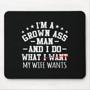 Tapis De Souris Mens Je Suis Un Homme Cultivé Funny Sarcasm Graphi