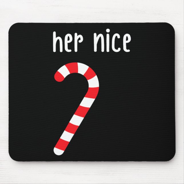 Tapis De Souris Mens Matching Naughty Et Nice Couples Matching Ch (Devant)