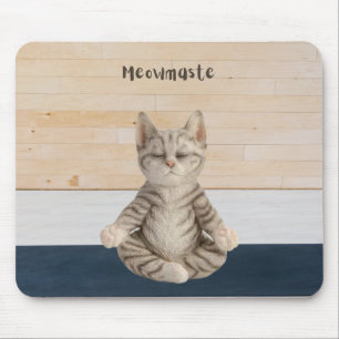 Tapis De Souris Meowmaste Cat Yoga Souris Pad