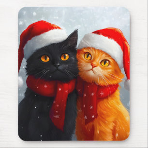 Tapis De Souris Meowy Christmas Winter Love