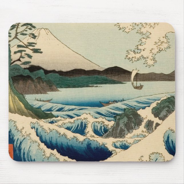 Tapis De Souris Mer japonaise de Satta Hiroshige Art (Devant)