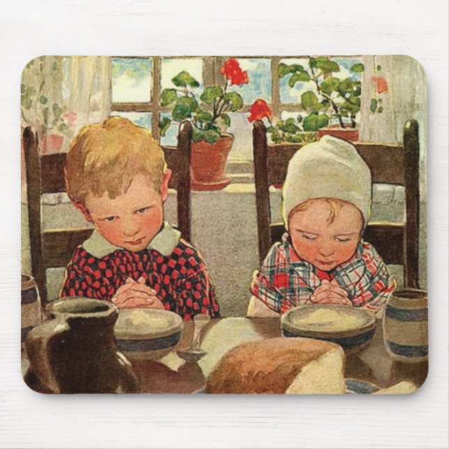 Tapis De Souris Merci aux enfants par Jessie Willcox Smith (Devant)